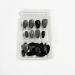 Black Cat Eye Press on Nails Fake Nails with Glue Acrylic Square Press on Nails Short Black Cat Eye False Nails Short Almond Press on Nails Black - Buy Online on GoSupps.com
