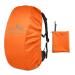 SING F LTD Safe Backpack Rain Cover 35L Reflective Cross Buckle Straps Waterproof Bag Cover with Storage Bag Outdoor Camping Travel Rainproof Orange