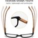 Fashionable Anti-Blue Light Reading Glasses for Women - Iynwbjts Retro Wood Grain 2.50 (Purple) with Flexible Hinges - Buy Online on GoSupps.com