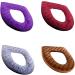 Soft Washable Toilet Seat Cover with Zipper - Grey | Eioflia - Buy Online on GoSupps.com