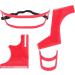 Beard Shaving Template Set High-Grade Plastic Beard Styling Guide Easy Use Stylish with Goatee Hairline Shaping for Men - Buy Online on GoSupps.com