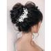 Brishow Silver Flower Bridal Hair Vine - Wedding Hair Accessories for Women and Girls - Buy Online on GoSupps.com