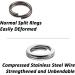 Dr.Fish Stainless Steel Split Ring 200LB-14mm 20 Pack - High Strength Flattened Hyper Wire Heavy Duty Lure Ring for Saltwater Fishing - Buy Online on GoSupps.com