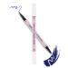 Blue Liquid Eyeliner with Eye Makeup Remover Eraser Dual-Ended Pen Waterproof Smudge Proof Long Lasting Quick Drying Eye Liner Ultra-Fine Brush Head Colored Eyeliner Pencil Easy for Beginners-03 03 Blue