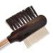 Deluxe eyelash comb with stainless steel end eyelash brush with metal comb also ideal for the application of eyelash extensions