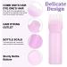 Fokelyi 2Pcs Hair Dye Brush Bottle Applicator Root Comb Applicator Hair Color Bottle with Graduated Scale(Pink and White) - Buy Online on GoSupps.com