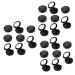 FOMIYES 24 Pcs Travel Cosmetic Containers Makeup Empty Plate Travel Eyeshadow Case Eye Shadow Dispenser Mini 3.8*3.8cmx3pcs Blackx3pcs