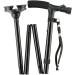 CozyKit Folding Cane with LED Light - Lightweight Adjustable Walking Cane for Men and Women - Elderly Balance Support Stick with Cushioned T Handle - Buy Online on GoSupps.com