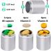 EFFIET Portable Keychain Pill Holder Case 3 Compartments Metal Pocket Emergency Pill Container Dispenser Box - Mixed Color- 3 Packs - Buy Online on GoSupps.com