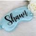 Personalised Sleep Silk Satin Eye Mask Custom Any Name Rest Sleeping Relaxing Mask Gift for Her Mothers Day Birthday Bridesmaid Hen Bridal Christmas Gift Party Favours Present HUNYLONDON (Turquoise) - Buy Online on GoSupps.com