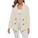 Hanxiulin Oversized Women's Winter Coat - Plush Hoodie Jacket Warm Down Jacket 5XL White - Perfect for Outdoor Cold Weather - Buy Online on GoSupps.com