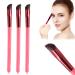 3PC Multi Functional Eyebrow Brush Concealer Contour Professional Eyebrow Brush Multi Function Angled Eyebrow Brush(Black Small)