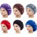 OUNONA Wide Band Satin Sleep Hat for Women - Long Hair Care Coconut Oil Treated - Blue - Buy Online on GoSupps.com