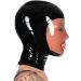 XXL Silver and Black Latex Hood & Rubber Mask - Full Cover Party Mask with Mouth-Socket | International Shipping - Buy Online on GoSupps.com