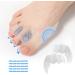 Adjustable Bunion Corrector & Toe Separators for men & women - Relieve Bunions Hammer Toes Overlapping Toes - Comfortable Gel Spacers - Yoga Toes Big Toe Straightener - 20 TPE Rods Included