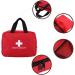 Red Empty First Aid Kit Bag for Travel & Home - Compact Survival Medicine Storage for Office, Car, Camping & Outdoors - Buy Online on GoSupps.com