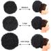 Medium 1B# Afro Puff Drawstring Ponytail Extension - Short Synthetic Kinky Curly Hairpiece for Natural Hair - Buy Online on GoSupps.com