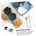Zerodeko 1set Compartment Platter Trays for Food Serving Compartments Glass Snack Platter Dish Pickles Nordic - Buy Online on GoSupps.com