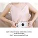 Atyhao Menstrual Heating Pillows - Wireless Cramp Relief with 3 Temperature Modes & Vibration Massage | White - Buy Online on GoSupps.com