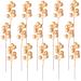 DECHOUS 40 Pcs Christmas Fruit Winter Christmas Tree Decorations Berry Stems Christmas Red Berries Branches Home Decor Christmas Tree Fake Berry Red Fruit Skewers Household Foam Goldenx2pcs 17x3cmx2pcs