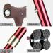 Folding Walking Cane Telescopic Walking Stick with LED Light Ergonomic Handl Crutches Aluminum Alloy Height Adjustable Mobility Aid for Elderly Base Star of Light Black 2 - Buy Online on GoSupps.com