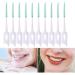 160 Pieces Double-Ended Interdental Brushes | Soft Silicone Toothsticks for Effective Teeth Cleaning - Green - Buy Online on GoSupps.com