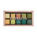 Profusion Cosmetics 10-Shade Emeralds Eyeshadow Palette Versatile Looks with Travel-Friendly and Richly Pigmented Blendable Multi-Finish Shades Suitable for All Skin Tones and Cruelty Free
