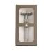 MHLE TRADITIONAL R41 Double Edge Safety Razor - Premium Barbershop Quality for Smooth Shave Chrome Finish - Buy Online on GoSupps.com