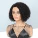 HUA Brazilian Human Hair Kinky Curly Bob Wig for Black Women - 10 Inch I Part Lace Glueless Wig - Buy Online on GoSupps.com