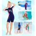 DIVE & SAIL Kids 2.5mm Warm Wetsuit One Piece Shorty Suit, UV Protection, Blue-Pink - Medium - Buy Online on GoSupps.com