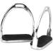 ZXAZX Lightweight Safety Irons Stirrups with Black Rubber Treads - Horse Riding Equestrian Accessories - Buy Online on GoSupps.com