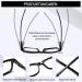 Cojwis 5 Pack Blue Light Filter Reading Glasses for Men & Women - Black Computer Glasses 1.0 Diopters - Feder Schanger Reading Brille - Buy Online on GoSupps.com