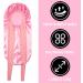 Large Satin Braid Bonnet for Black Women - Black & Pink Sleep Cap for Long Curly Hair - Buy Online on GoSupps.com
