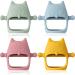 4 Pcs Silicone Baby Teething Toy for 3+ Month Infants Owl Baby Teether Toys Mitten Teether Pacifier for Babies Anti-Drop Chew Toys for Sucking Needs  4.52 x 3.93 x 2.16 Inch