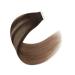 Sixstar Hair Tape-In Extensions | 20pcs Real Human Hair | 50cm Seamless Adhesive #2/6 - Buy Online on GoSupps.com