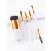 5 sets of white cosmetic brushes