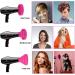 Haomeeduo Foldable Silicone Hair Dryer Diffuser Attachment for Curly Hair - Universal Fit Portable Design Perfect for Travelers - Pink - Buy Online on GoSupps.com