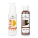 Bella Vita Organic Natural Skin Brightening Combo with Exfoliate Body & Face Scrub Grit and Vitamin C Glow Face Wash