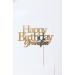 LuciaNArtGB Happy Birthday Grandpa Cake Topper (Gold) - Buy Online on GoSupps.com