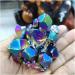 Natural Colorful Crystal Cluster Seven Rainbows Electroplating Crystal Stone Home Craft Decorations (Size : 80-100g) - Buy Online on GoSupps.com