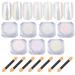 7 Colors Pearl Chrome Nail Powder - Iridescent Aurora Metallic Glitter for Gel Polish Nail Art Decoration - Buy Online on GoSupps.com