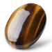 MAIBAOTA 2.4" Tiger Eye Healing Crystal Gemstones Pocket Polished Gifts Oval Shape Reiki Spiritual Energy Nature Crystals for Women Men Relief Balancing Stress Divination Meditation