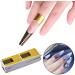 Ailovone Self-Adhesive Golden Nail Template - 200pcs Gel Nail Art Stencils for Perfect Fingernail Extensions - Buy Online on GoSupps.com