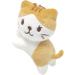 Soft Plush Mini Cat Key Pendant | Cuddly Toy Keychain - Cartoon Anime Doll Figure - Light Yellow & Coffee - Buy Online on GoSupps.com