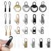 RhQfdm 16 pieces Zipper Slider Pull Tab Zipper replacement Slider Kit Zipper Repair Kit comes with 8 pieces of cable zipes for replacement jeans zippers Rapid packs.