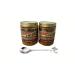 Trader Joes Chili Onion Crunch, Pack of 2, with foliage serving spoon