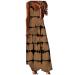 Ronony dresses for women sleeveless maxi dress with V-neck Summer Casual Sundress Beach Party Langes Dress Summer Tie Dye Colorful Sexy Maxikleid L sslich Sundress Beach Party Long Dresses XL 001#Gelb