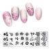 Christmas Nail Art Templates for Women | DIY Snowflake Designs | Stainless Steel Nail Stamp Plates & Manicure Tools - Buy Online on GoSupps.com
