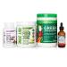 Divine Health Dr. Colbert MD Detox Maintenance Pack Green Supremefood | Fiber Zone (Berry) | Liver Gallbladder Cleanse | Nano Glutathione Drops (Lemon-Lime)