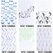 Adhesive Decals Black Blue Green DIY Manicure Wave French French Tips Nail Stickers Silver White 3D(STZ-CS063) - Buy Online on GoSupps.com